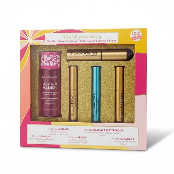 The Eyeconics Lash & Brow Kit 5 piece set Grande Cosmetics - Picture 3 of 4